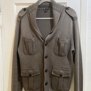 J.Crew cardigan gray 100 percent cotton